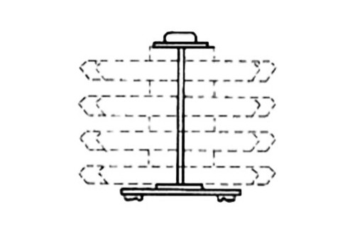 ITECO - CAROUSEL - ASSEMBLING KIT, 2 FLOORS WITHOUT BINS