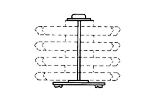 ITECO - CAROUSEL - ASSEMBLING KIT, 5 FLOORS WITHOUT BINS