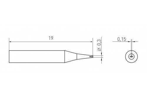 WELLER - SOLDERING TIP RTM 003 S  (RT1SC03)