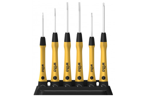 WIHA - Fine screwdriver set Slotted, Phillips PicoFinish® ESD 