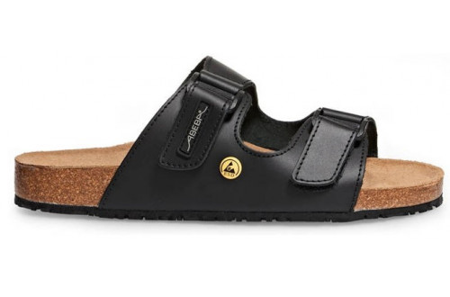 ABEBA - Sandals Nature 085 Black OB ESD