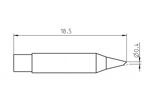 WELLER - TIP BEVEL CUT RTM 004 B MS