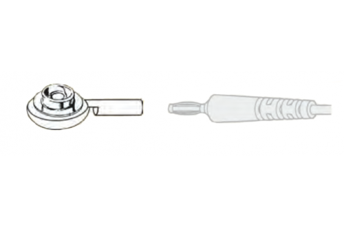 ITECO - Drukknoopadaptor M 10mm naar 4mm banaanstekker