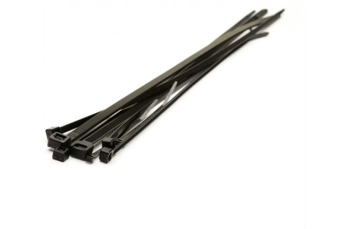  - 140x3.6mm BLACK CABLE TIES  x100