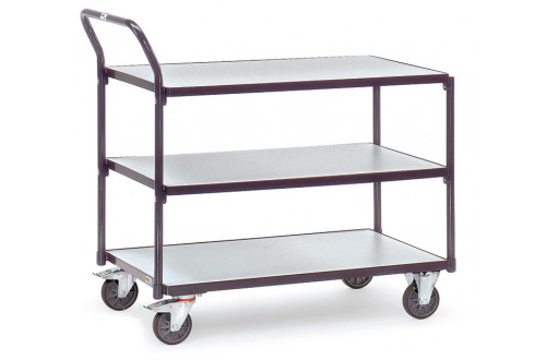  - ESD TABLE TOP CART, 3 SHELVES, WITH HANDLE, 1000x600mm, 300kg