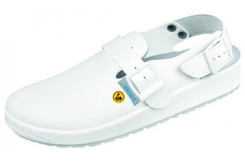 ABEBA - ESD clog Rubber white