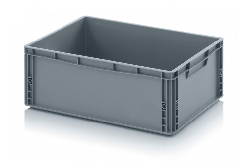  - EURO CONTAINER SOLID 60x40x22cm GREY