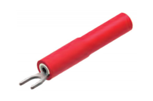 ELECTRO PJP - INSULATED ADAPTER - TERRACED SPADE / D4 SAFETY FEMALE CONNECTOR RED
