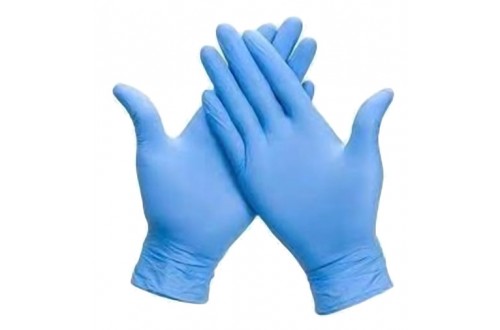  - DISPOSABLE NITRIL NOT POWDERED BLUE GLOVES S x100