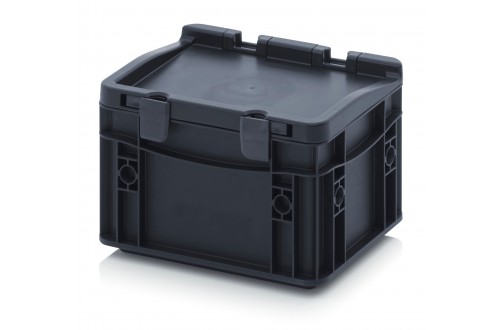  - ESD EURO CONTAINER WITH HINGE LID 20x15x13,5cm