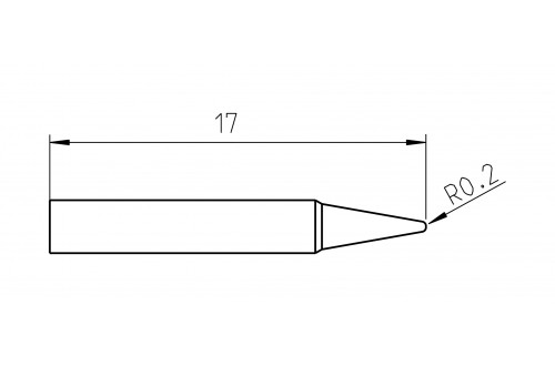 WELLER - TIP CONICAL RTP 004 C 0,4mm