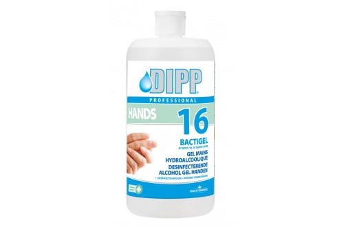 DIPP - DIPP No16 - GEL MAINS HYDROALCOOLIQUE BACTIGEL 1L - UNIQUEMENT POUR USAGE PROFESSIONEL