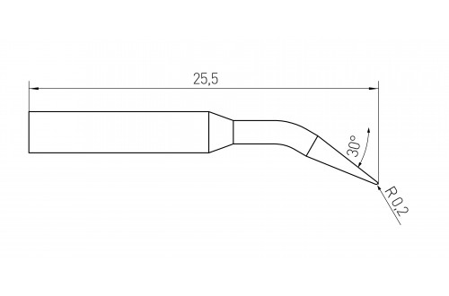 WELLER - SOLDERING TIP RTM 004 C MS X  (RT13MS)