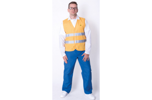  - ESD HIGH VISIBILITY VEST KK01 YELLOW UNISEX S