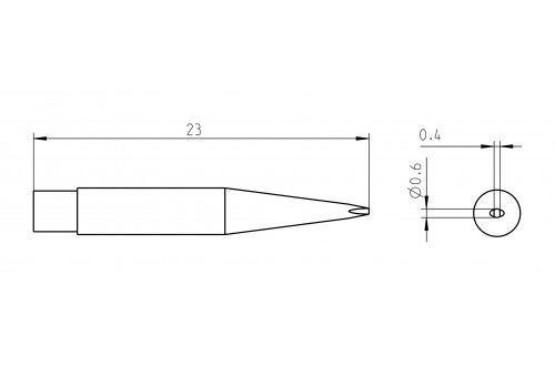 WELLER - PANNE TOURNEVIS RTM 006 S MS 0,6x0,4mm