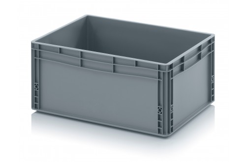  - EURO CONTAINER SOLID 60x40x27cm GREY