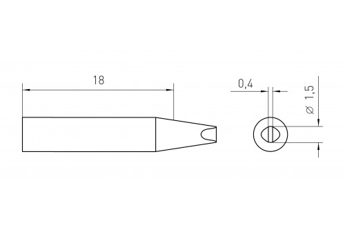 WELLER - STIFT RTM 015 S MS  (RT4MS)