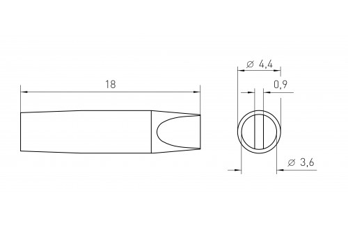 WELLER - STIFT RTM 036 S  (RT11)