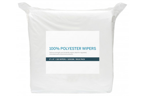  - 100pc POLYESTER WIPE 229 x 229mm  x150