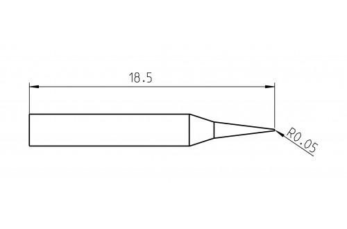 WELLER - PANNE CONIQUE RTP 001 C 0,1mm