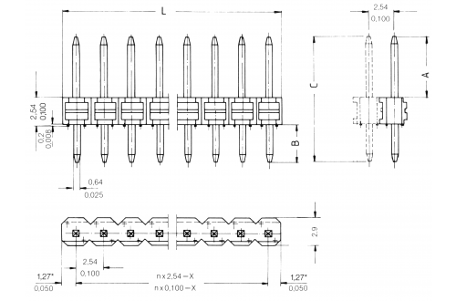  - HEADER 1X36 DROIT AU STL-11-36-53-035