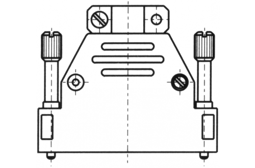 CEEP DSUB - Hood with screw lock and external strain relief